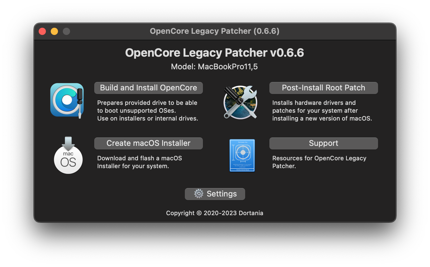 opencore legacy patcher ventura